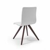 Homeroots White Faux Leather & Metal Dining Chair 21 x 21 x 33 in. 370650